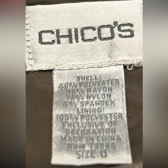 Chicos Velvet Burnout Chocolate Chic Elegant Boho Shimmery Lace Floral Jacket - Picture 12 of 12